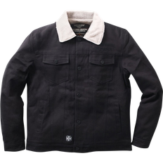 West Coast Choppers Sherpa Lined Canvas Jacket - Black