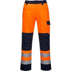 Orange Work Pants Portwest Modaflame Safety Work Trousers Pale Orange