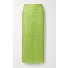 Gröna - Mesh Kjolar Self-Portrait Embellished midi skirt green