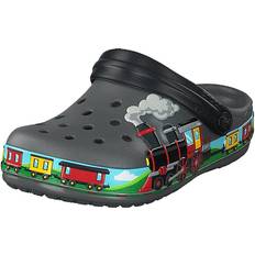 Gris Zapatillas de Exterior Crocs Fun Lab Train Band Clog Kids Slate Grey Unisex