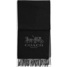 Coach Scarfs Coach Horse And Carriage Reversible Cashmere Muffler Scarf