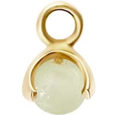 Jade Berlocker & Hängen CU Jewellery Letters stone jade pend guld