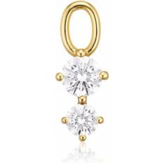 18k - Guld - Herr Smycken Sif Jakobs Jewellery Circolo DUE Hoop Charm Dam Creoler ONE