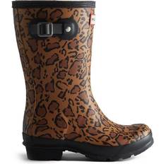 Brown Wellingtons Children's Shoes Hunter Kids' Original Leopard Print Wellington Boots