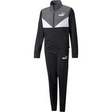 Puma Unisex Jumpsuits & Overalls Puma Colorblock Poly Suit cl Kinder Unisex Trainingsanzug Sportanzug 589372 01