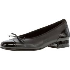 Absatz Ballerinas Gabor Ballerinas, Leder, Weite G, Schleife, für Damen, schwarz