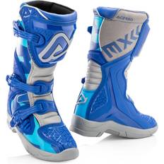 Blauw Motorlaarzen Acerbis X-Team, laarzen kinderen kleur: Blauw/Grijs maat: