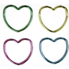 Multicoloured Bracelets Unique Party Heart Bracelet Pack of 12