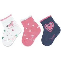 3-6M Chaussettes Sterntaler Baby-Söckchen 3er-Pack Pferd weiß