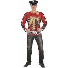 BigBuy Carnival Adult Zombie Police Officer Costume T-shirt Size L