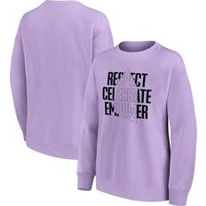 Fanatics Branded Everton EITC Respect Celebrate Empower Graphic Oversized Crew Sweatshirt Purple Womens