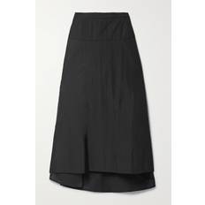 Canvas Skirts Tibi Taffeta Maxi Skirt - Black