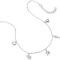 Crystal Anklets John Greed Tempest Cove Silver Under the Sea Anklet