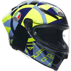 Agv pista rr AGV Pista GP RR Soleluna 2022 Full Face Helmet - Black/Neon Yellow/Blue