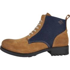 Blue Motorcycle Boots Helstons Deville Motorcycle Boots - Blue/Brown