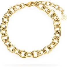 Sistie Guldpläterad Armband Sistie Clara Bracelet Förgyllt Rostfritt stål 165 195
