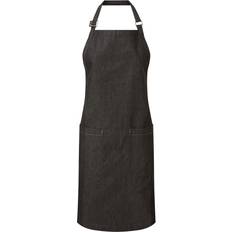 Woman Aprons Premier Organic Cotton Full Apron Black