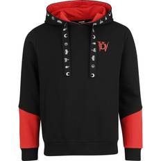 Diablo Signs Hooded sweater black red