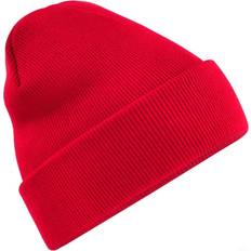 Men - Organic Beanies Beechfield Original Cuffed Organic Cotton Beanie Red One