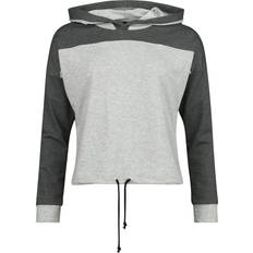 Kort Gensere Outer Vision Hettegenser Hoodie Mima til Damer grå-svart