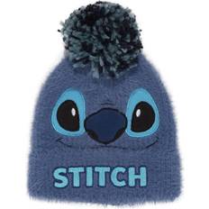 Disney Ropa Disney Gorro Stitch Fluffy Pom Beanie - Azul Talla Unica