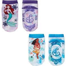 Underwear Fitness-Mad Childrens/kids Tiny Soles Princess Disney Ankle Socks pack Of 2 purple/blue