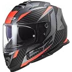 LS2 Integralhjelm FF800 Storm II Racer, Mat Titanium/Orange