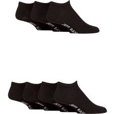 Jeff Banks Men's Pack Cotton Trainer Socks Black 7-11