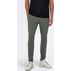 Herre - Jersey Bukser Only & Sons Ensfarvet Chinos