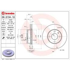 Brembo Brake System Brembo Brake Disc 09.5134.10