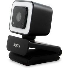 Aukey Webbkameror Aukey PC-LM6 Stream Series with Ring Light Full HD Webcam with 1/3-CMOS Sensor black