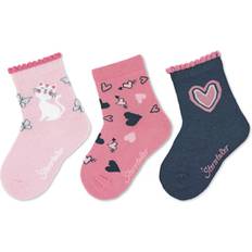 12-18M Chaussettes Sterntaler Söckchen 3er-Pack Katzen rosa rosa/pink