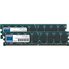 Global Memory 2GB 2 x 1GB DDR2 667MHz PC2-5300 240-PIN ECC DIMM UDIMM MINNE RAM KIT FÖR SERVERAR/ARBETSSTATIONER/MOTORBOARDS