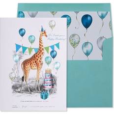 Birthdays Cards & Invitations Giraffe with Balloons Birthday Card