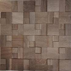 Holzmosaik 3d mix nussbraun selbstklebend wand küchefliesenspiegel bad wb170-22g graublau hell Wohnraum