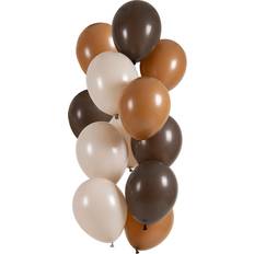 Marrone Palloncini Folat Bouquet 12 Palloncini Cioccolato Moka