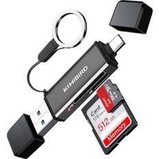 KiwiBird USB C Card Reader, Micro SD to Type C USB 3.0 OTG SD Card Adapter for SDHC SDXC Micro SDXC UHS-I Cards Compatible with MacBook Air, MacBook Pro, iPad