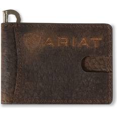 Ariat Men's Money Clip and Bifold Wallet - Brown one