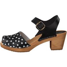 Marrón - Mujer Zuecos Moa Pull Black/Black Dots Female