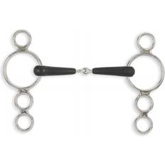 Rubber Bridles & Accessories EquiRubber Equikind Jointed Horse Ring Gag Bit