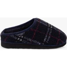 Men - TPR Slippers Totes Borg Check Mule Slippers