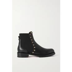 Valentino Garavani Chelsea Boots Valentino Garavani Valentino Garavani Valentino Garavani Rockstud Beatle Chelsea Boots Aus Strukturiertem Leder Schwarz