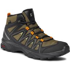 Salomon X Braze Mid Gore-Tex Men's Hiking Waterproof Shoes, Hiking essentials, Athletic design, and Versatile wear, Olive Night