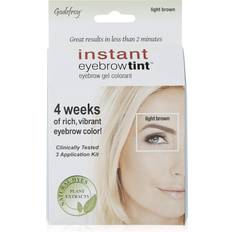 Cosmetics Godefroy Instant Eyebrow Color, Light Brown, 0.18 ounces, 12-weeks of long lasting, 3-applications per kit