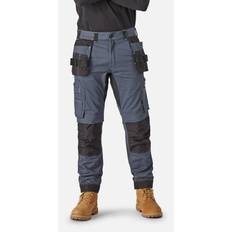 Work Pants sale Dickies Mens Holster Universal Flexible Work Trousers 38S Grey/Black