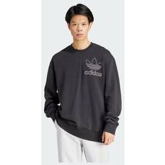 Gensere Adidas Adicolor Outline Trefoil Crewneck Herren Sweatshirts Black