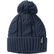 Jack Wolfskin Dame Tilbehør Jack Wolfskin Pompom Beanie - Navy
