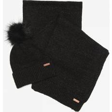 Barbour Headgear Barbour SPARKLE BEANIE & SCARF Ladies Gift Set Black