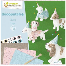 Avenue Mandarine KC134C Kreativbox Décopatch, ideal ab 6 Jahren, Hunde, 1 Box