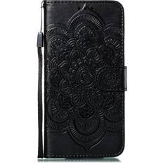 MAULUND Apple iPhone 11 Læder Flip Mandala Mønster Sort